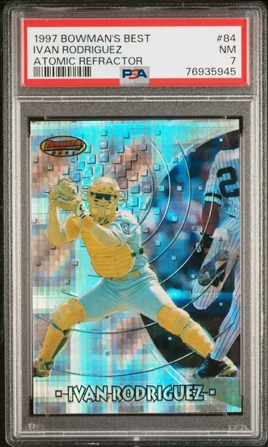1997 Bowman's Best Ivan Rodriguez #84 card image