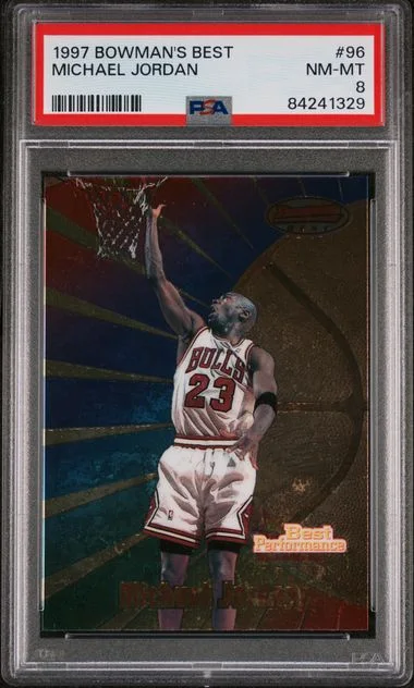 1997 Bowman's Best Michael Jordan #96 card image