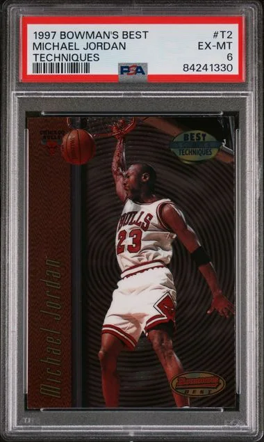 1997 Bowman's Best Michael Jordan Techniques #T2 card image