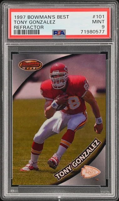 1997 Bowman's Best Tony Gonzalez Refractor #101 card image