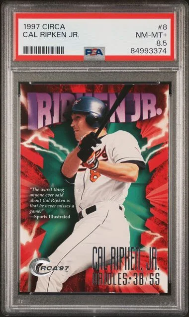 1997 Circa Cal Ripken Jr. #8 card image