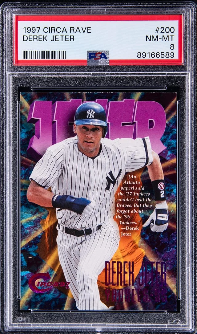 1997 Circa Rave Derek Jeter #200 card image
