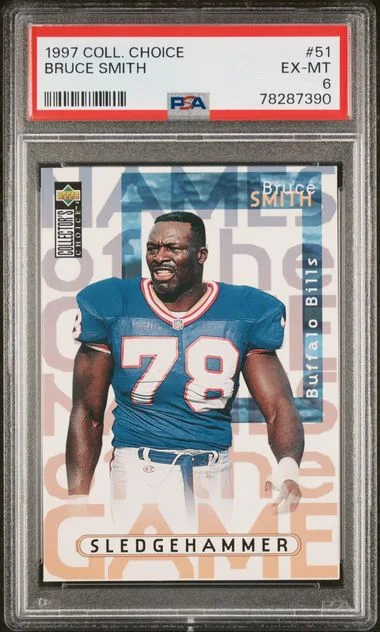 1997 Collector's Choice Bruce Smith #51 card image