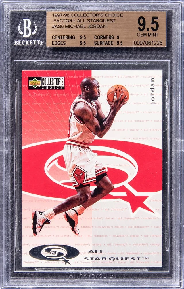 1997 Collector's Choice Michael Jordan Factory All Starquest #AS6 card image