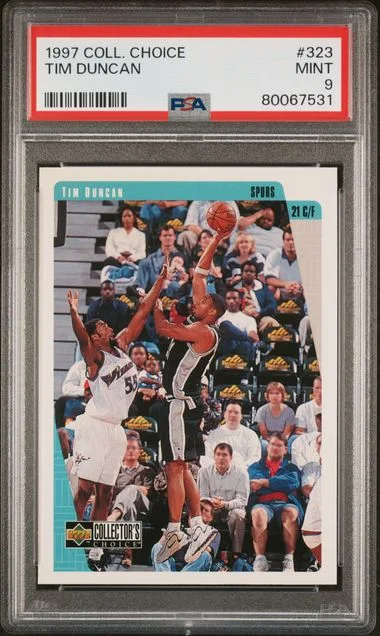 1997 Collector's Choice Tim Duncan #323 card image
