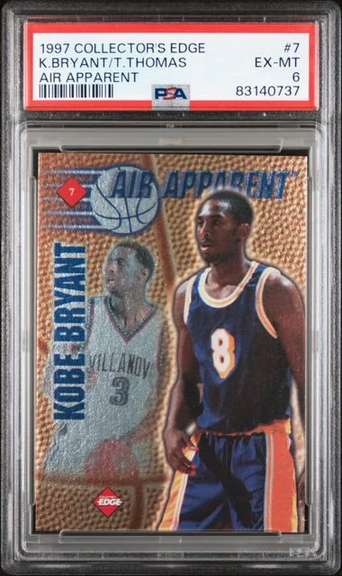 1997 Collector's Edge Air Apparent Kobe Bryant/Tim Thomas #7 card image