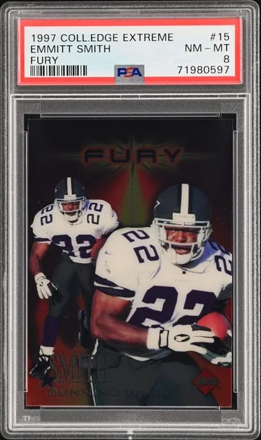 1997 Collector'S Edge Extreme Extreme Fury Extreme Fury Emmitt Smith #15 card image