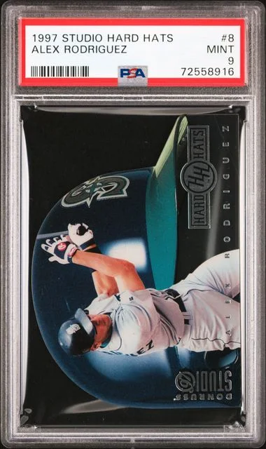 1997 Donruss Alex Rodriguez Studio Hard Hats #8 card image