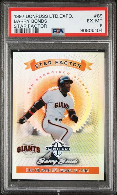 1997 Donruss Barry Bonds Limited Limited Exposure #89 card image