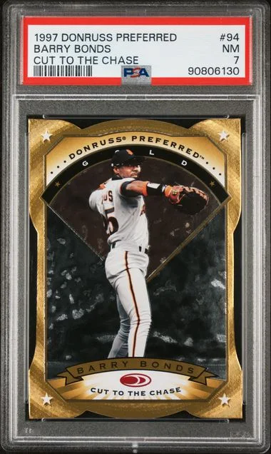 1997 Donruss Barry Bonds Preferred Cut To The Chase #94 card image