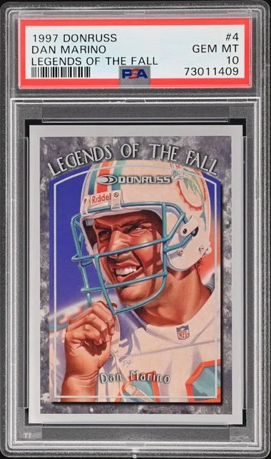 1997 Donruss Dan Marino Legends Of The Fall #4 card image