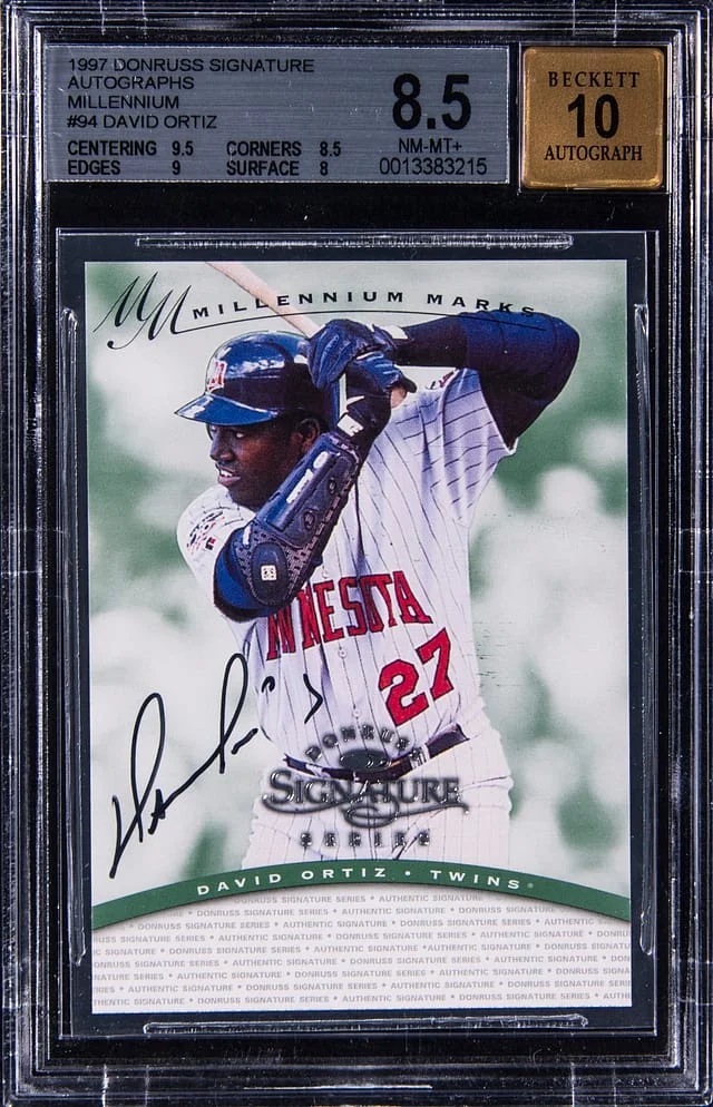 1997 Donruss David Ortiz Signature Autographs Millennium Marks #94 card image