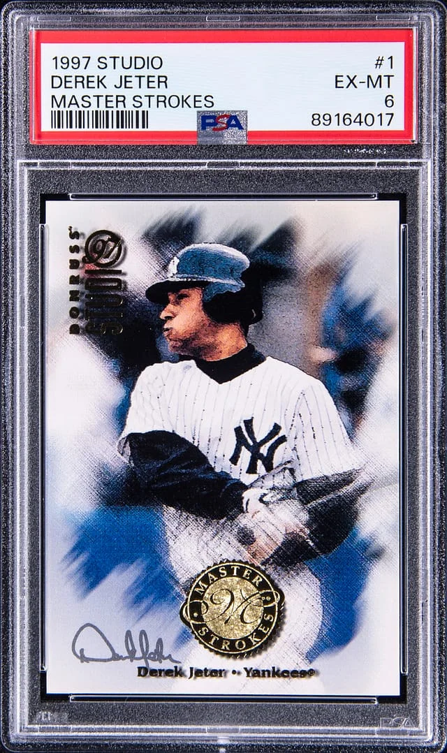 1997 Donruss Derek Jeter Studio Master Strokes #1 card image