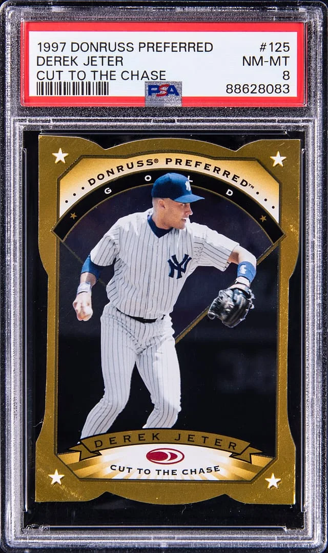 1997 Donruss Derek Jeter Preferred Cut to the Chase #125 card image