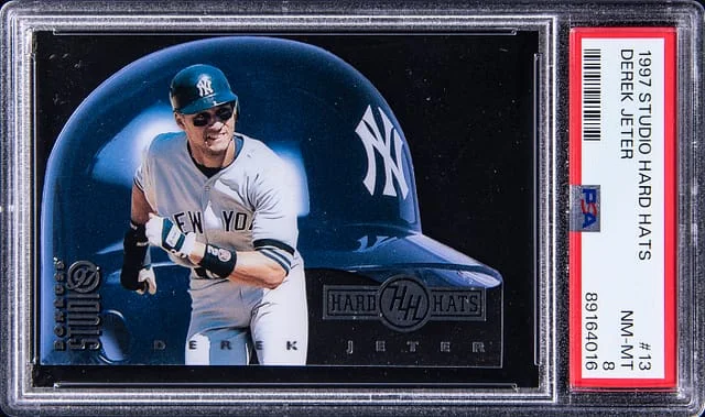 1997 Donruss Derek Jeter Studio Hard Hats #13 card image