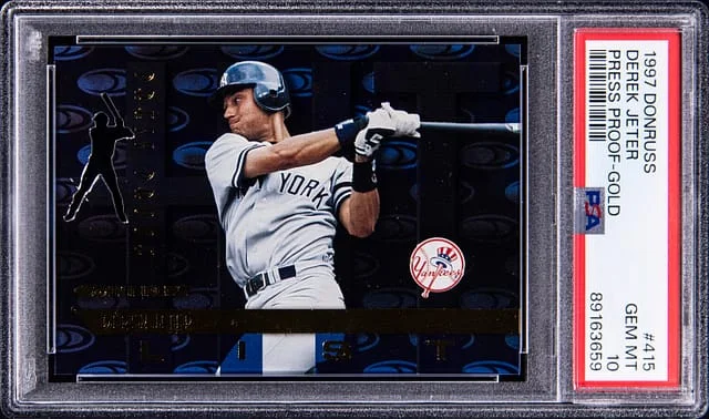 1997 Donruss Derek Jeter Press Proof Gold #415 card image