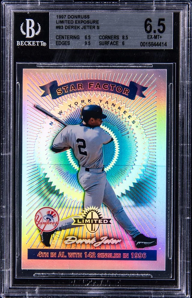 1997 Donruss Derek Jeter Limited Exposure S #83 card image