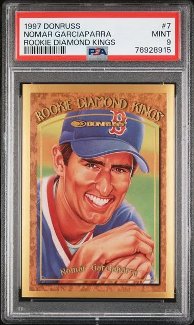1997 Donruss Diamond Kings Nomar Garciaparra #7 card image