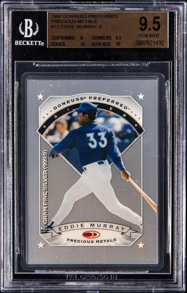 1997 Donruss Eddie Murray Preferred Precious Metals #12 card image