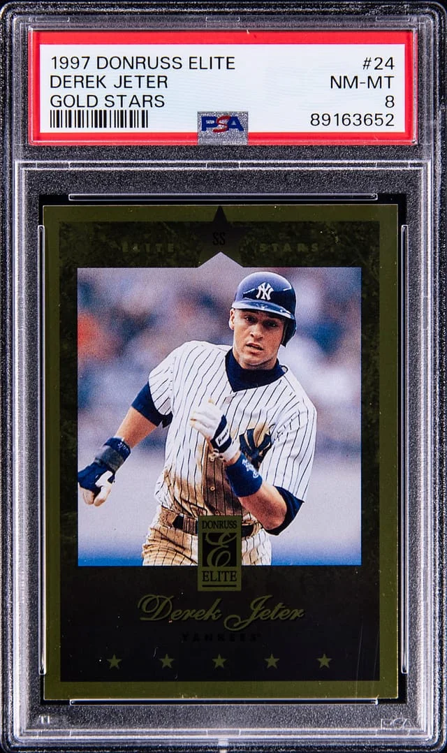 1997 Donruss Elite Derek Jeter Gold Stars #24 card image