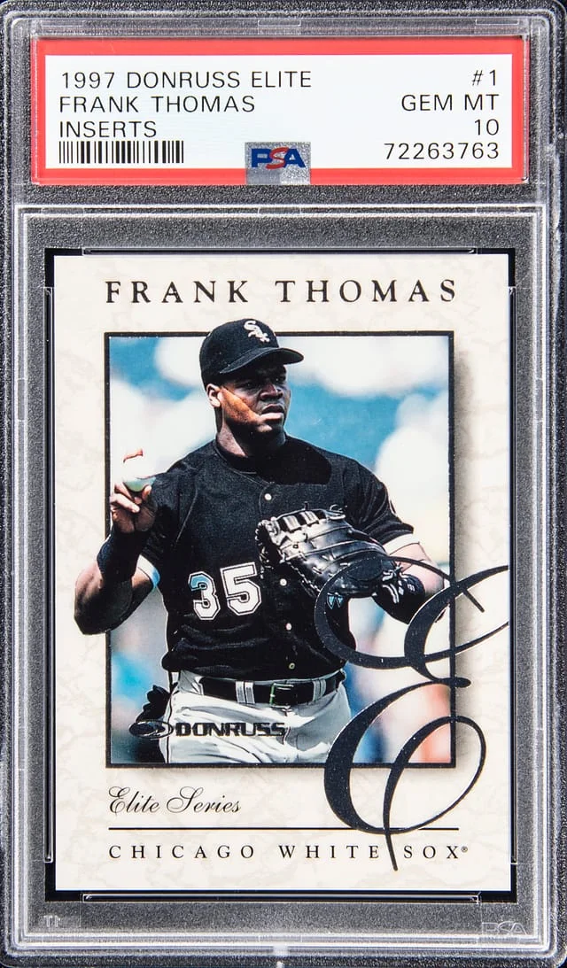 1997 Donruss Elite Frank Thomas Inserts #1 card image