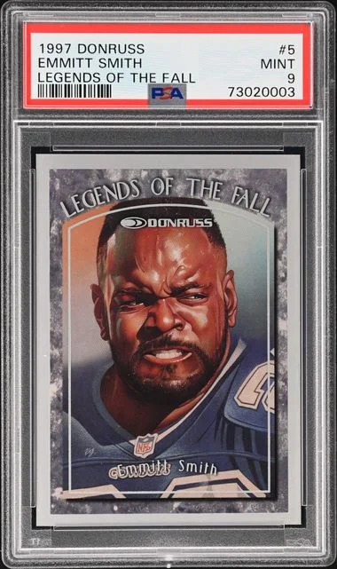 1997 Donruss Emmitt Smith Legends Of The Fall #5 card image