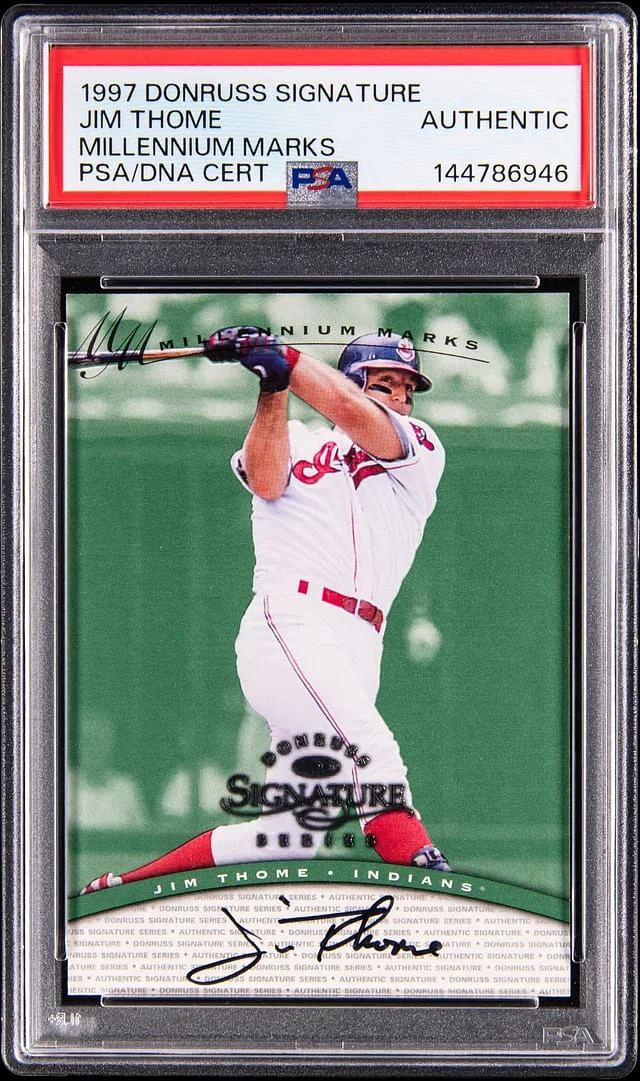 1997 Donruss Jim Thome Signature Millennium Marks #0525 card image
