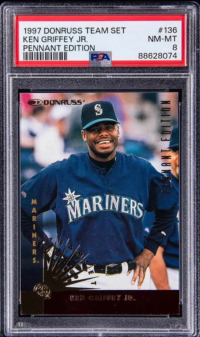 1997 Donruss Ken Griffey Jr. Team Set Pennant Edition #136 card image