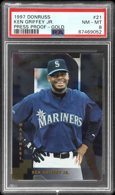 1997 Donruss Ken Griffey Jr. Press Proof Gold #21 card image