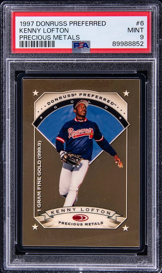 1997 Donruss Kenny Lofton (/100) Preferred Precious Metals #6 card image