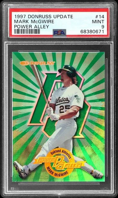 1997 Donruss Mark McGwire Update Power Alley #14 card image