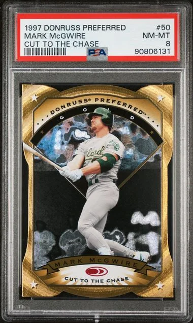 1997 Donruss Mark McGwire Preferred Cut To The Chase #50 card image