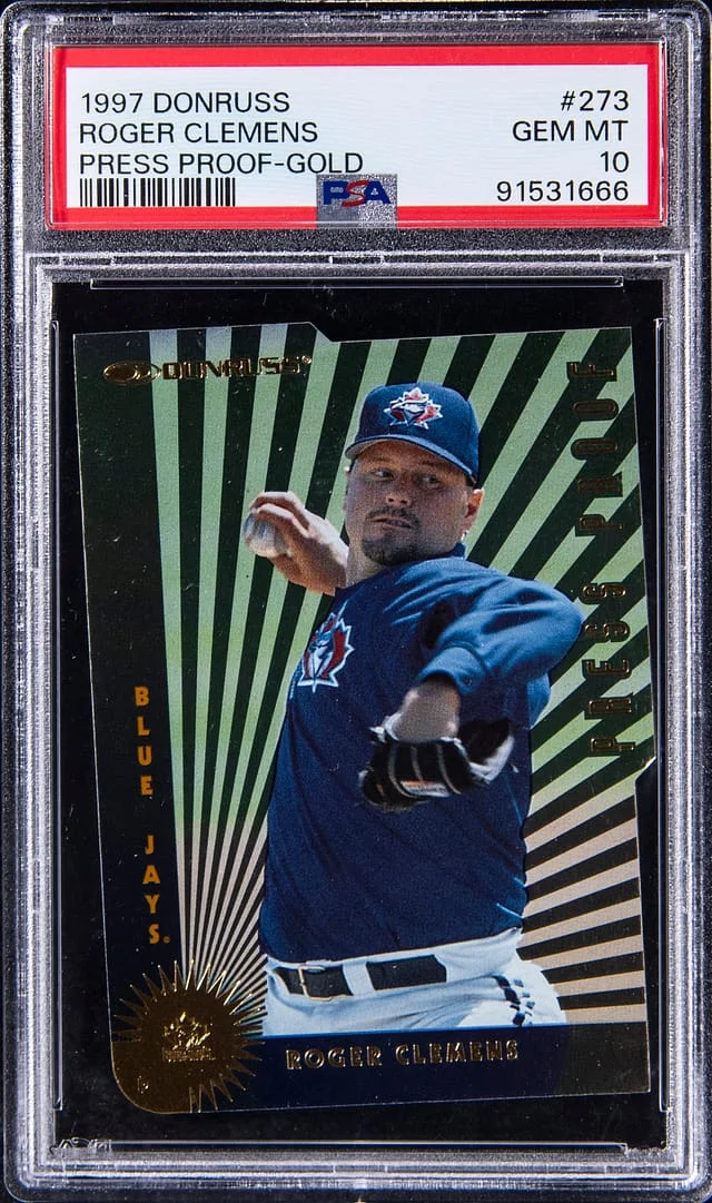 1997 Donruss Roger Clemens Press Proof Gold #273 card image