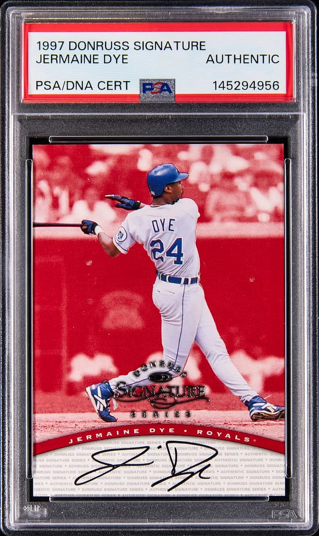 1997 Donruss Signature Jermaine Dye #no-number card image