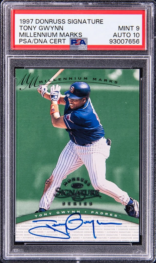 1997 Donruss Signature Millennium Marks Tony Gwynn #no-number card image