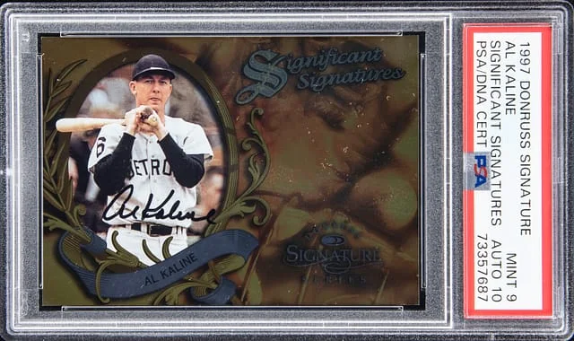 1997 Donruss Signature Significant Signatures Al Kaline #no-number card image