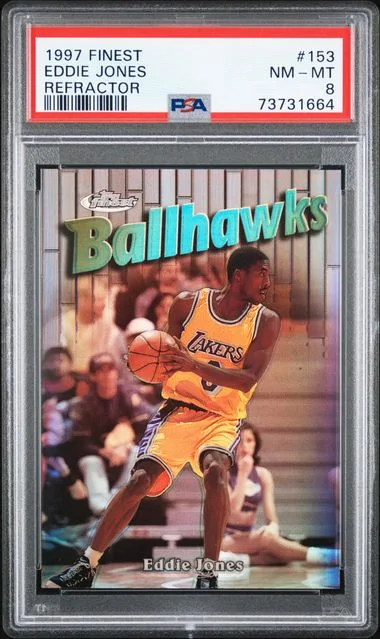 1997 Finest Eddie Jones Refractor #153 card image
