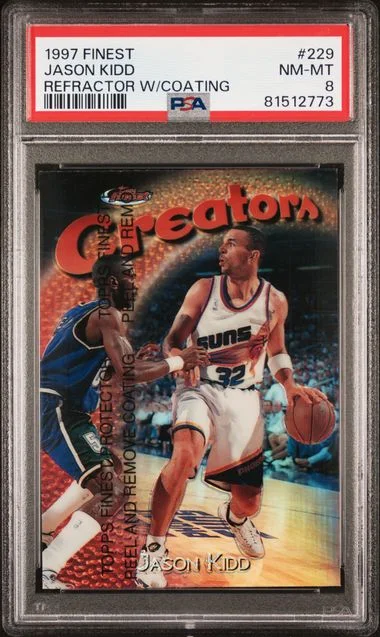 1997 Finest Jason Kidd Refractor W/Coating #229 card image