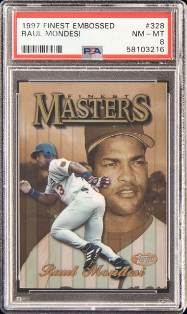 1997 Finest Raul Mondesi Embossed #328 card image