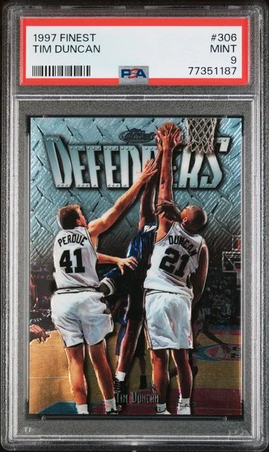 1997 Finest Tim Duncan #306 card image