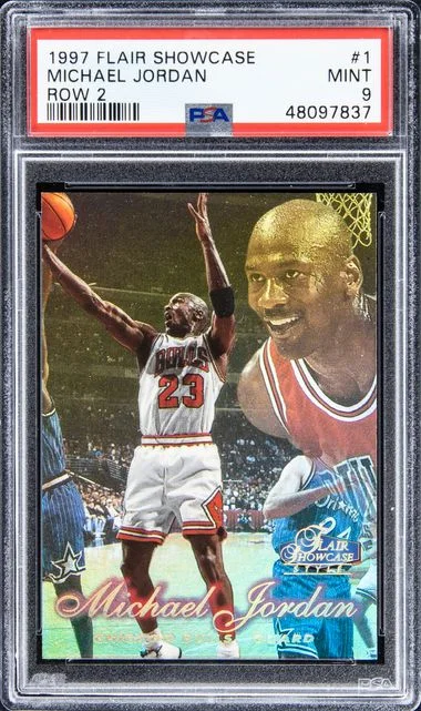 1997 Flair Showcase 1 Michael Jordan Row #2 card image