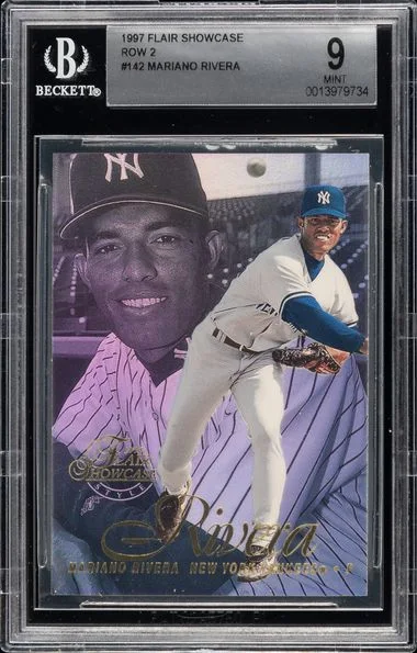1997 Flair Showcase 142 Mariano Rivera Row #2 card image