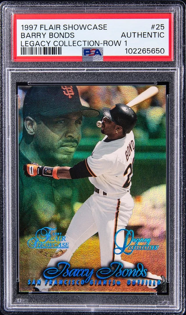 1997 Flair Showcase Barry Bonds Legacy Collection Row #25 card image