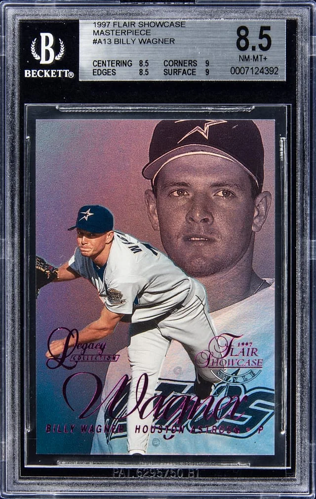 1997 Flair Showcase Billy Wagner Legacy Collection 1 Of 1 Masterpiece #A13 card image