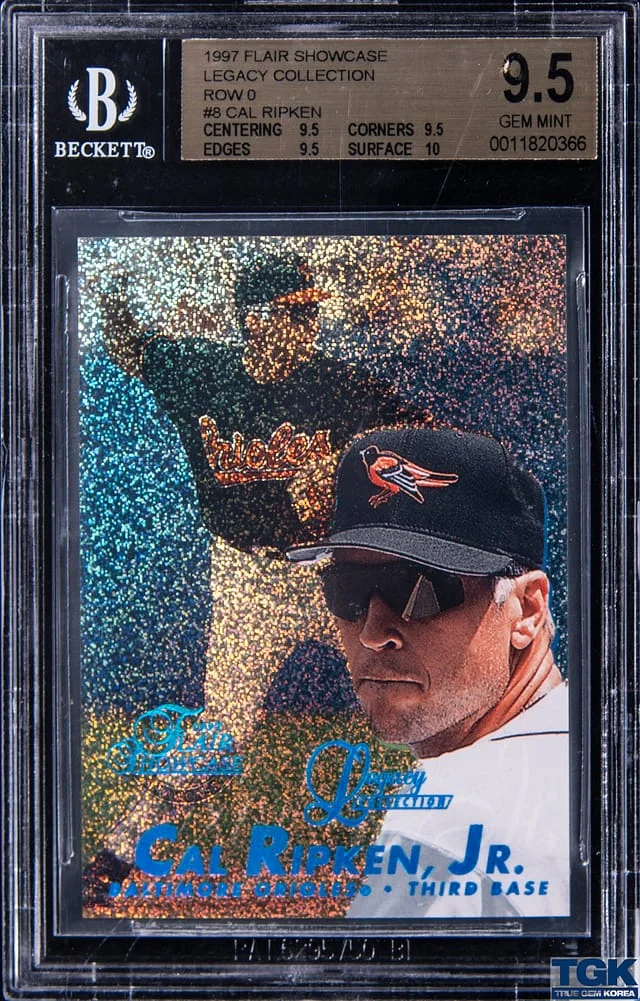 1997 Flair Showcase Cal Ripken Jr Legacy Collection Row 0 #8 card image