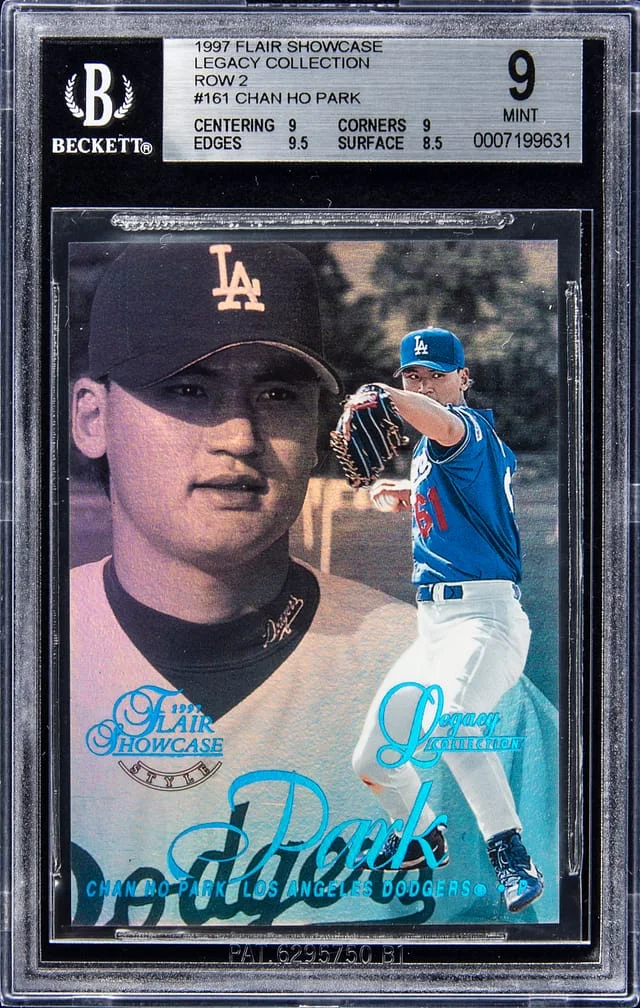 1997 Flair Showcase Chan Ho Park Legacy Collection Row 2 #161 card image