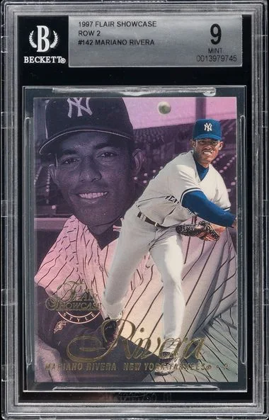 1997 Flair Showcase Mariano Rivera Row 2 #142 card image