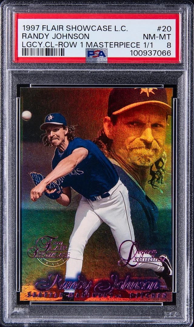 1997 Flair Showcase Randy Johnson Row 0 #20 card image