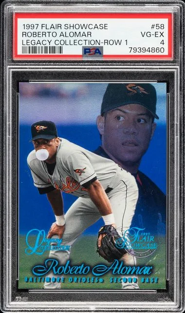 1997 Flair Showcase Roberto Alomar Legacy Collection Row 1 #58 card image