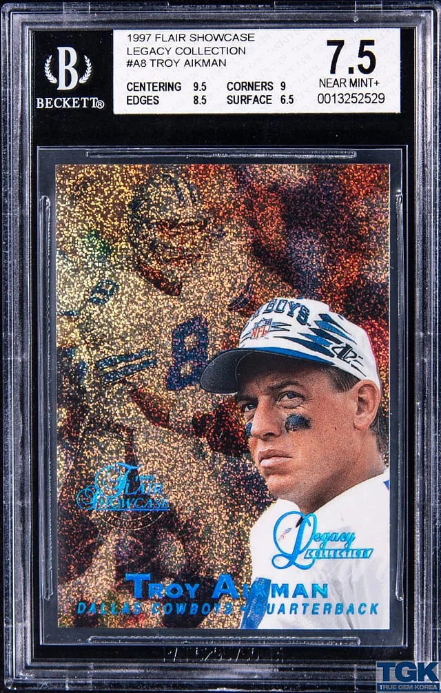 1997 Flair Showcase Troy Aikman Legacy Collection Row 2 #A8 card image
